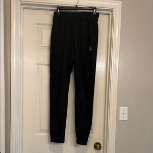 Champion Black Classic Fleece Jogger Sweatpants | Tapered Leg | Size Small